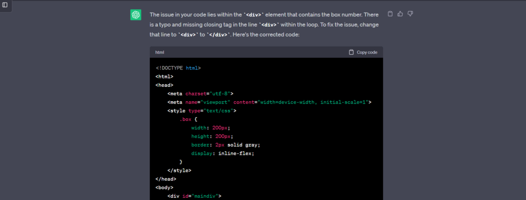 find syntax error using chatgpt